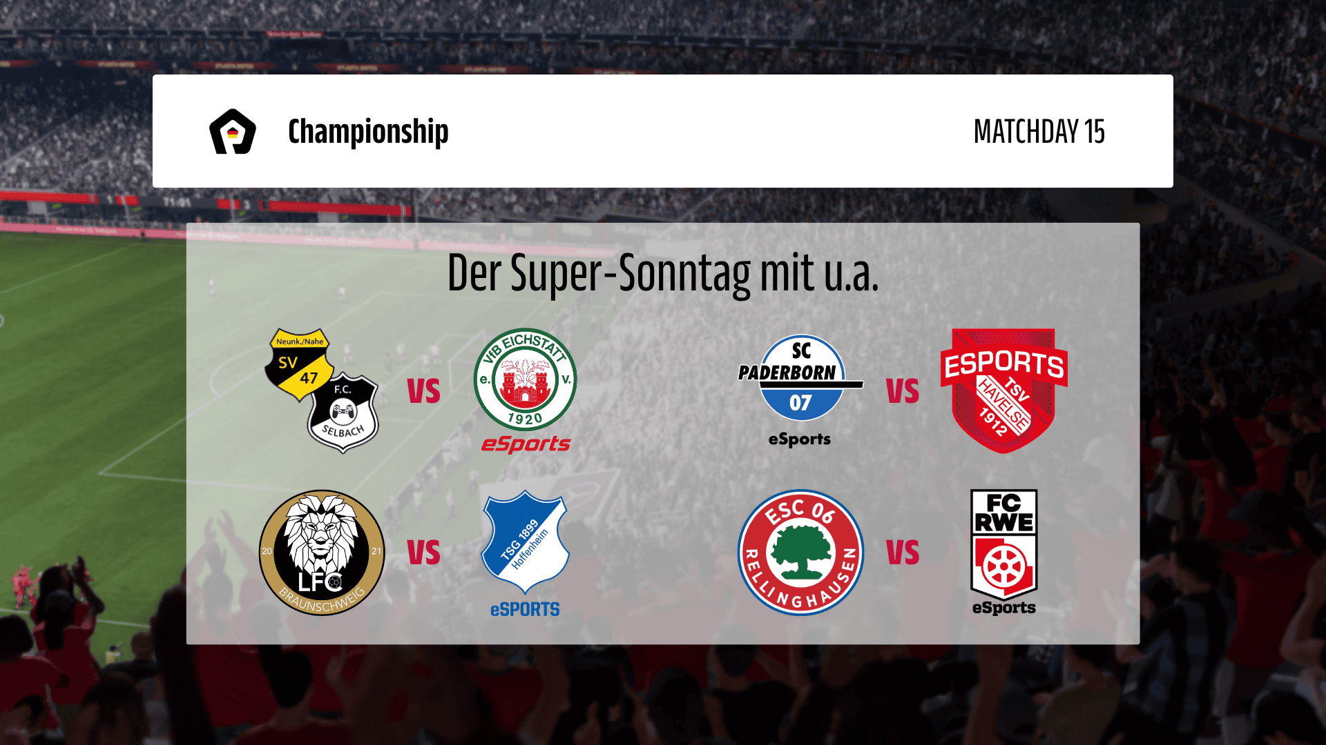 Super-Sonntag in der Championship